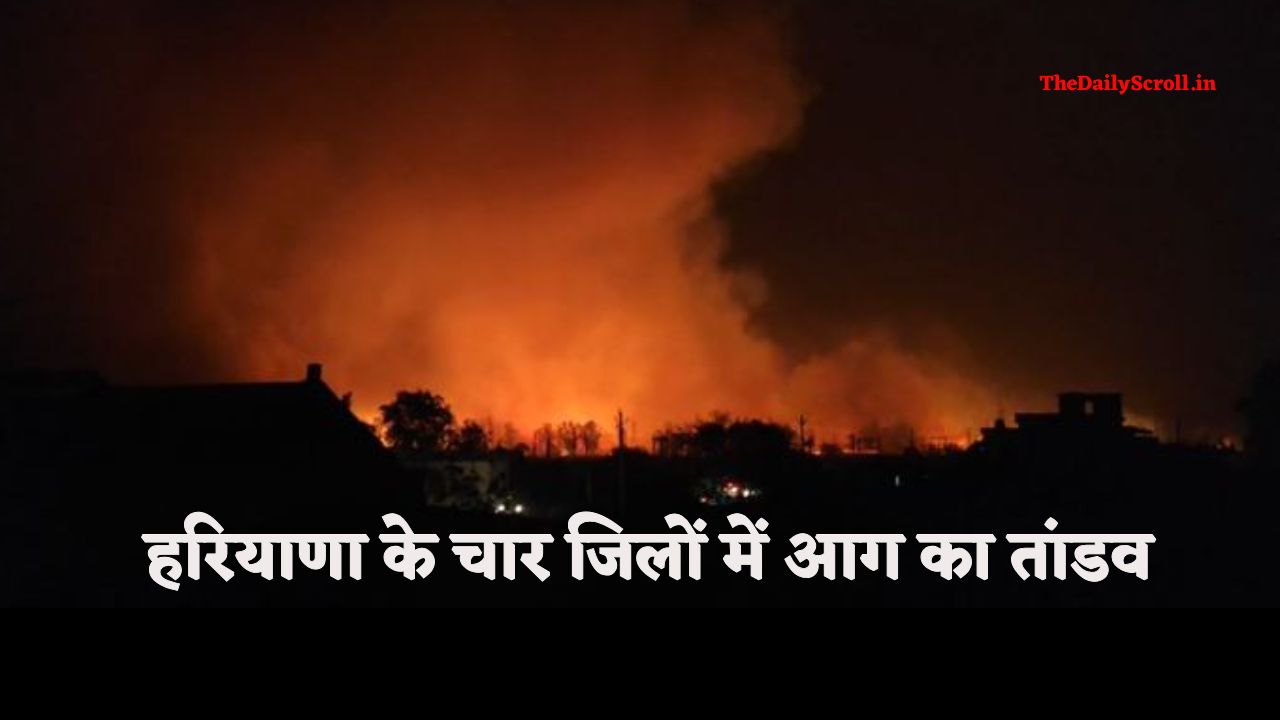 Haryana News: हरियाणा के चार जिलों के इन गांवों में लगी भयंकर आग, किसानों का हुआ लाखों का नुकसान