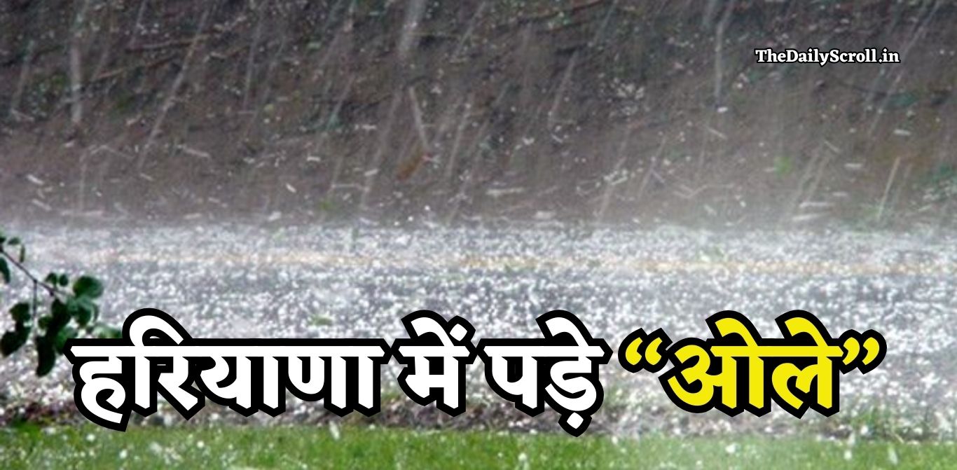 Haryana Rain Alert: हरियाणा के इस जिलें में पड़े ओले, इन जिलों में बारिश की चेतावनी