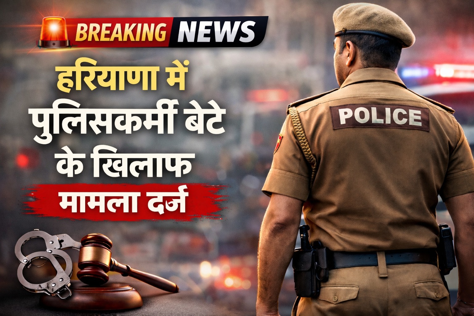 Jind News: SI के बेटे के खिलाफ मामला दर्ज