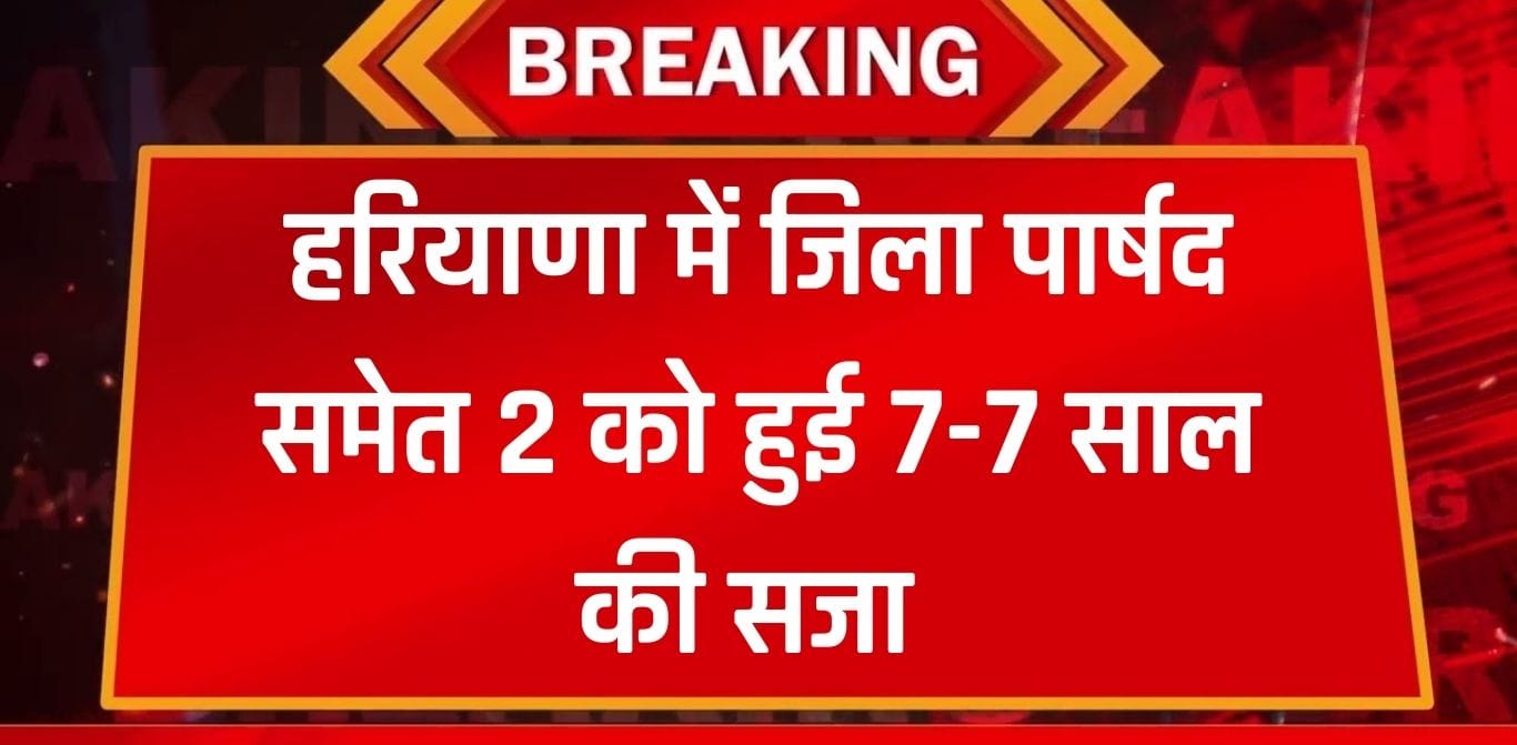 हरियाणा में जिला पार्षद समेत 2 को हुई 7-7 साल की सजा