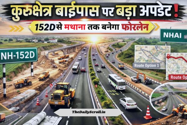 Kurukshetra Bypass: कुरुक्षेत्र बाईपास पर बड़ा अपडेट!, NHAI ने सरकार को दिए 3 रूट—152D से मथाना तक जल्द शुरू होगा फोरलेन