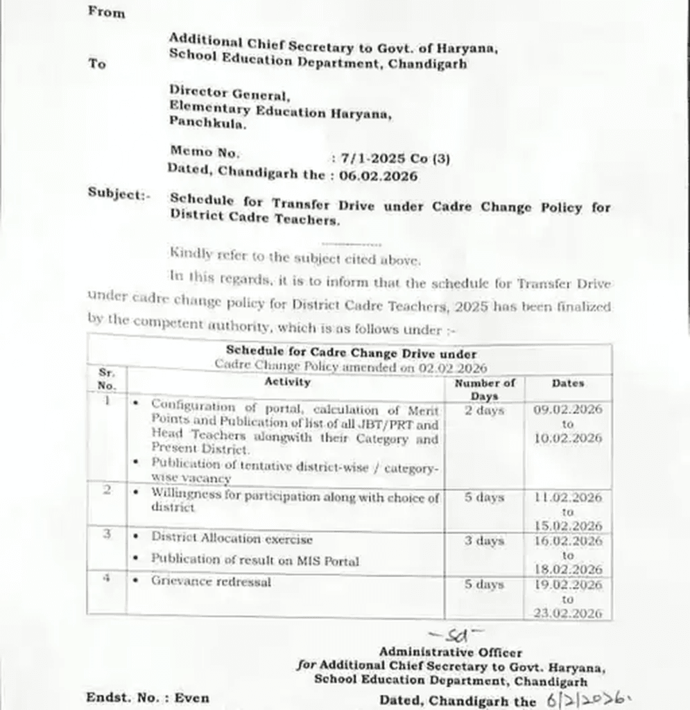 transfer schedule HD